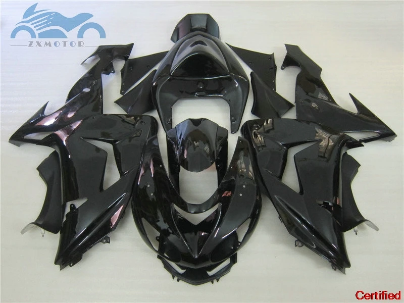 

Высококачественный комплект обтекателей для Kawasaki Ninja 2006 2007 ZX10R, комплекты обтекателей для мотоциклов ZX 10R 06 07, черные детали кузова
