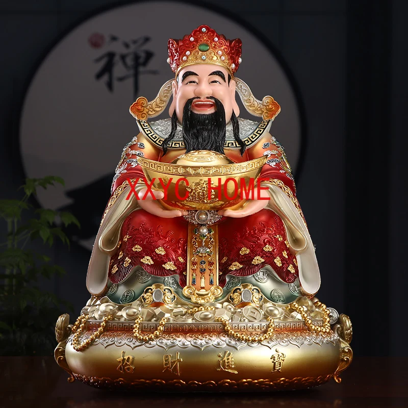 God of Wealth Decoration Home Worship Painted Text God of Wealth Decoration