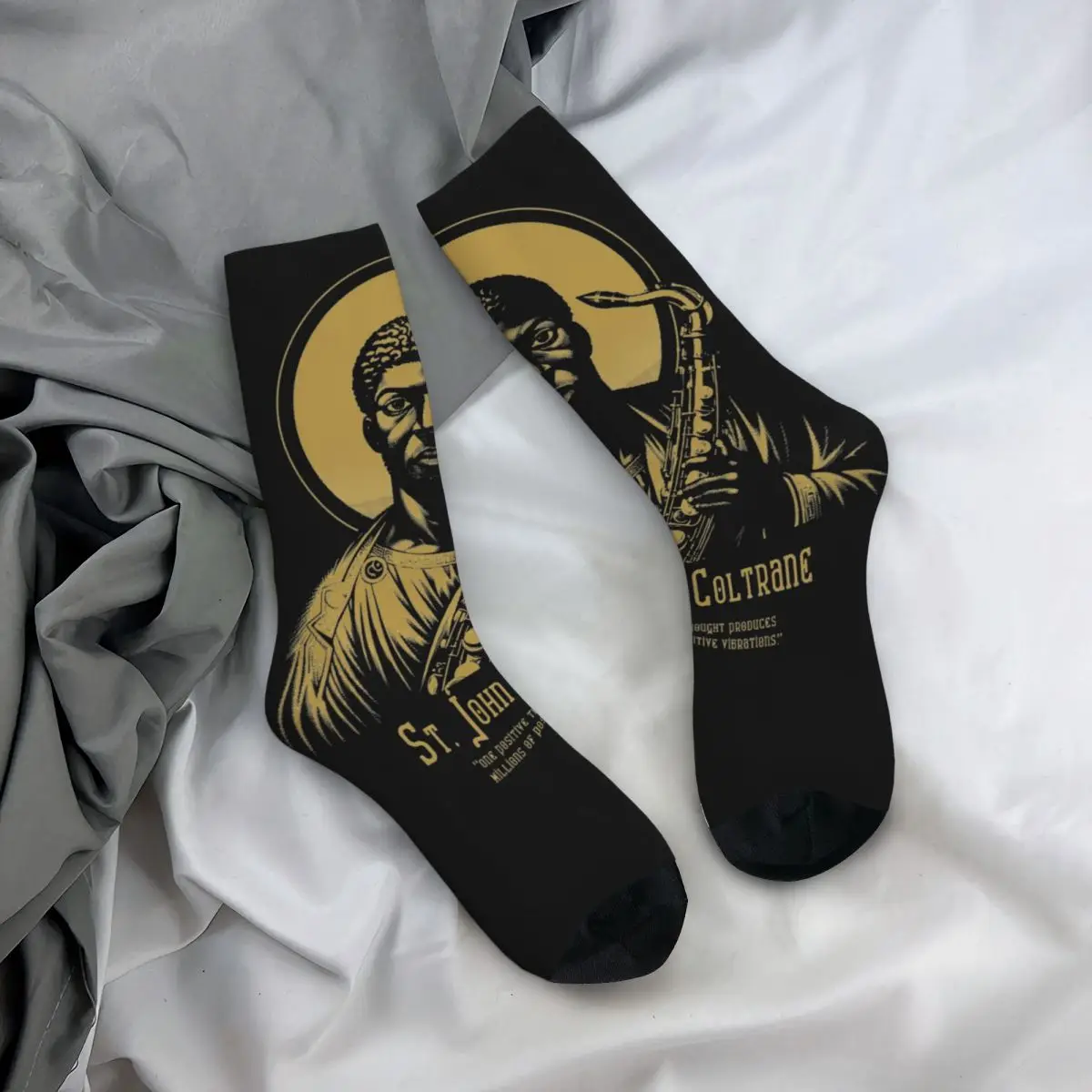 Fashion Men's Socks Casual St. John Coltrane Sock Sport Women's Sock Spring Summer Autumn Winter