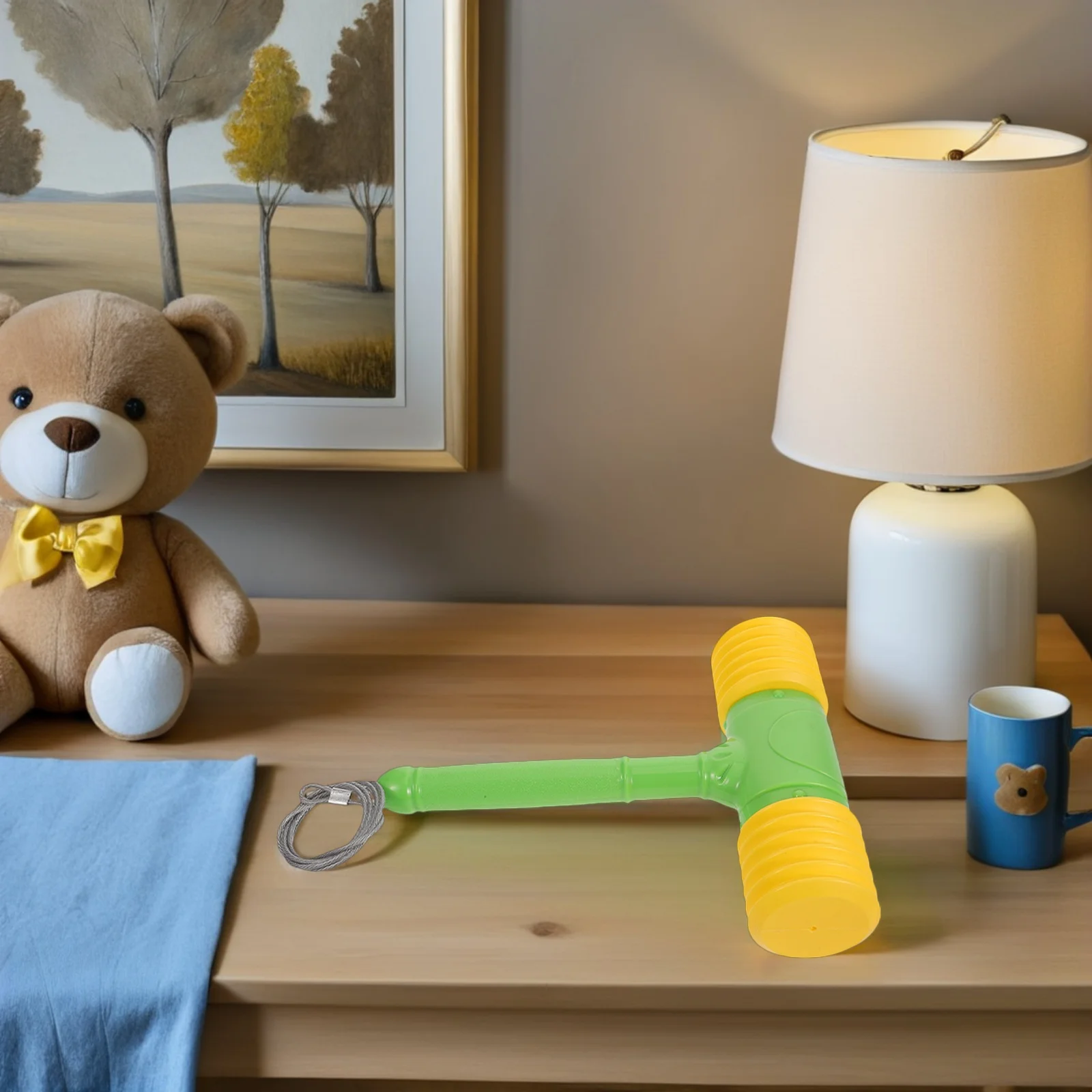 Maillet de frappe pour enfants, accessoires de jeu de frappe, marteau en plastique jaune, améliore la Coordination œil-main, divertissement Portable amusant en famille