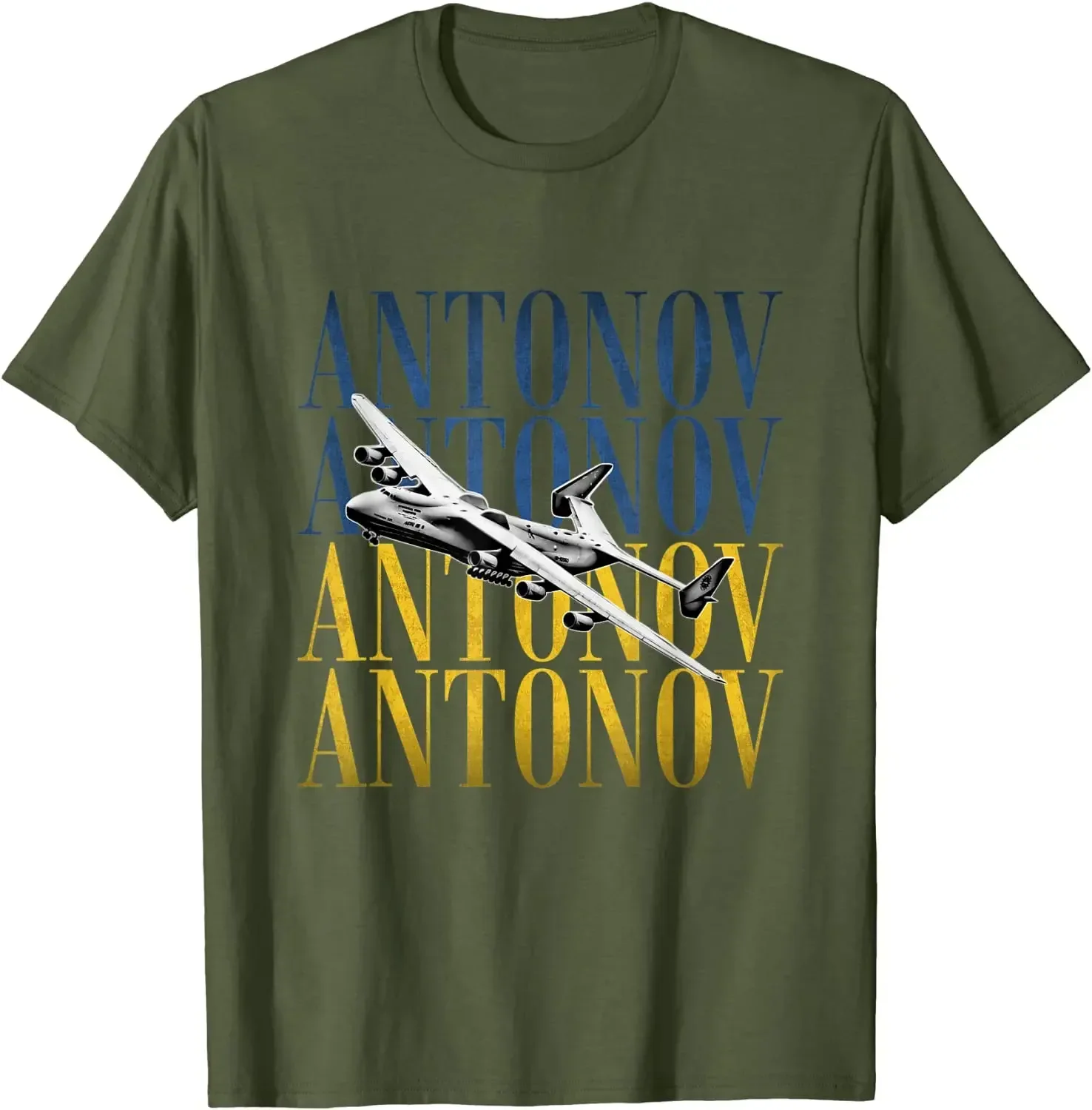 Antonov AN-225 Cargo Jet Plane Aircraft Men T-Shirt Short Sleeve Casual O-Neck Harajuku