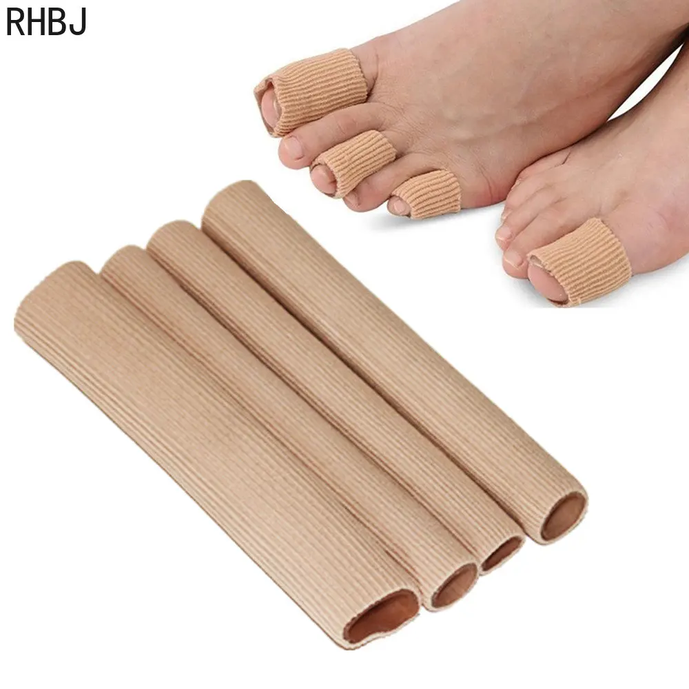 RHBJ Fabric Toe Separator Finger Protector Applicator Corn Callus Remover Bunion Corrector Pedicure Pain Relief Tube Foot Care