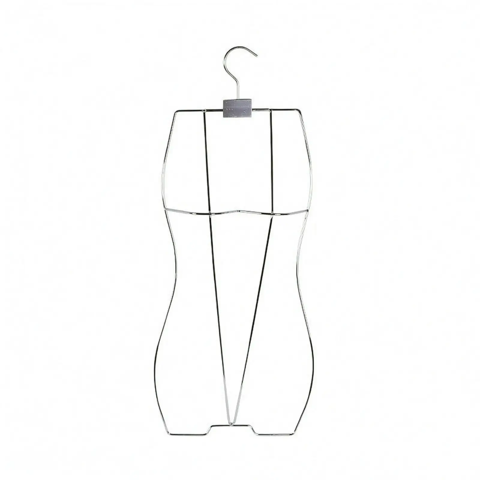 Metal Swimsuit Display Hanger Body Shaped Clothes Hanger for Wardrobe Contoured Frame Organizer