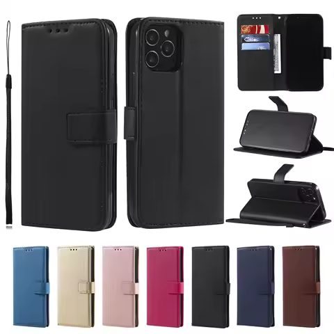 Phone Case For Samsung Galaxy S3 S4 S5 mini S6 S7 Edge S8 S9 S10 E Lite S20 S21 FE Plus Ultra Cover Card Wallet Flip Leather