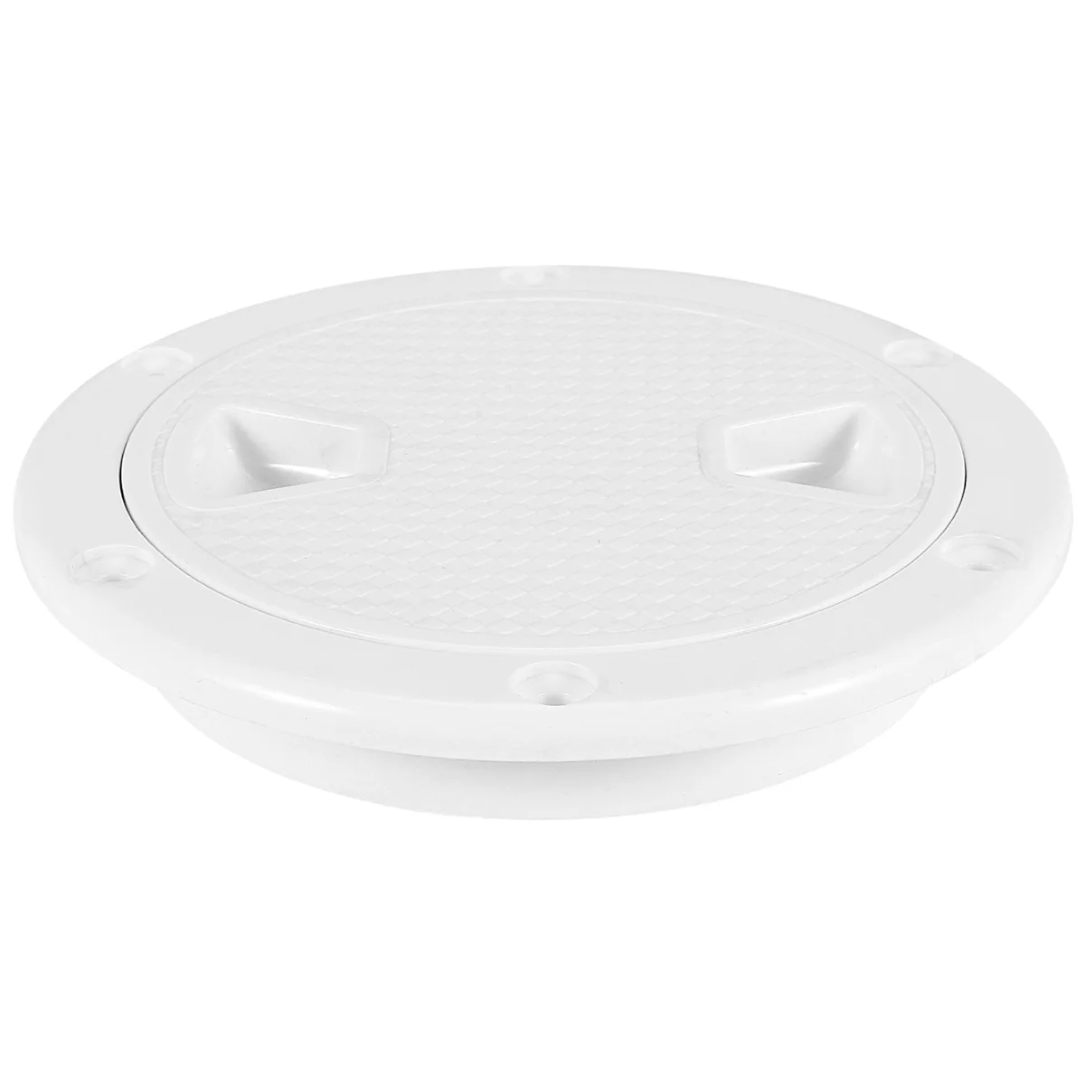 Circular Non Slip Inspection Hatch-Boat Hatch Deck Plate with Detachable Cover for RV Marine Boat Kayaks-4Inch White