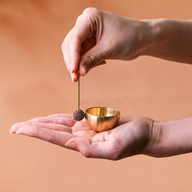 [MOA]Mini Singing Bowl Set Meditation Sound Bowl For Yoga Meditation Relaxation Chakra Stress Relief Unique Spiritual Gift[MOA]