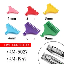 Kemei KM-5027 1949 5098 9163 5021 등 전문 헤어 트리머 여러 가지 빛깔의 제한 빗 범용 이발사 액세서리