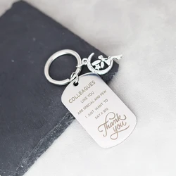 Coworkers Gift Colleagues Like You Are Special And Few I Just Want To Say A Big Thank You Keychain Elf Pendant Stainless Steel