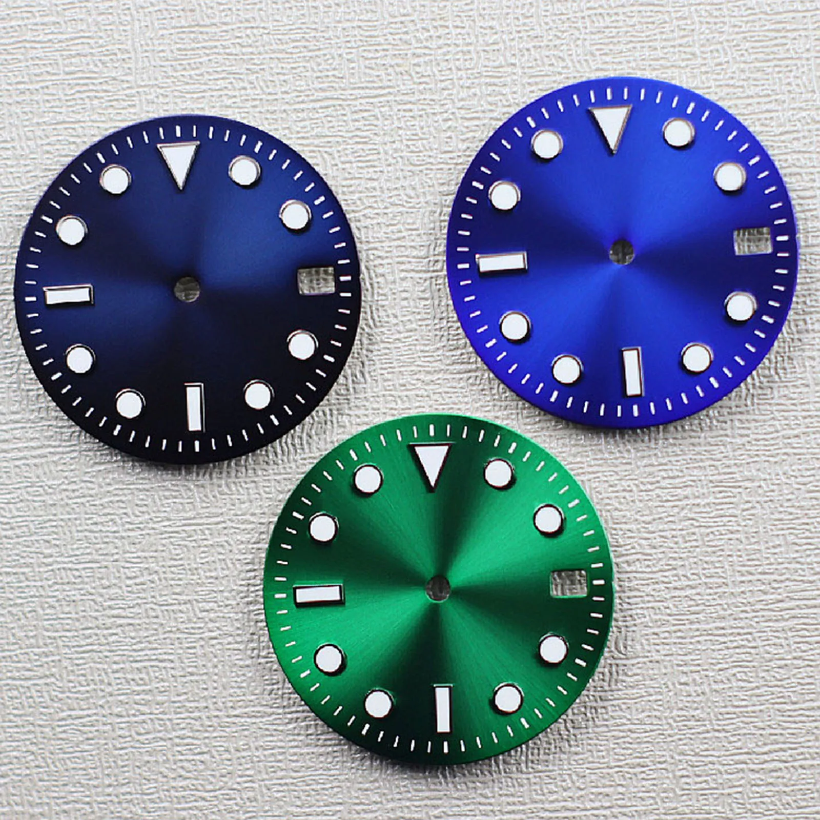 

28.5mm NH35 Dial BGW9/C3 Green Luminous Watch Face for NH35/NH36/4R/6R Movement Single Calendar Dial Modified Accessories
