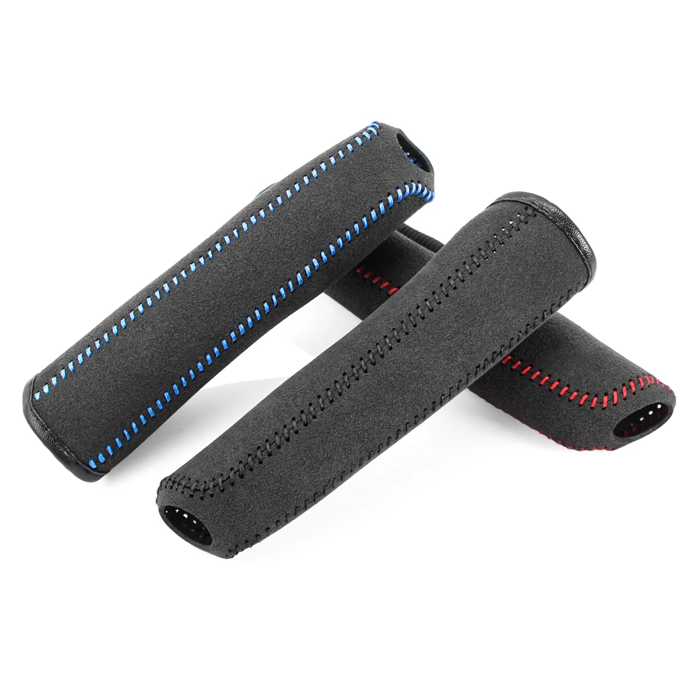 Hand Brake Set Universal Car Handbrake Sleeve Leather Cover Anti-Skid Auto Parking Brake