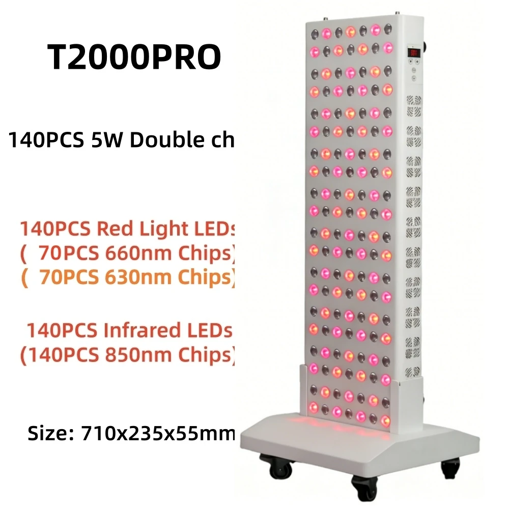 EU Stekker LED Rood Lichttherapie Paneel Lamp 660nm 850nm Infrarood LED Beauty Apparaat voor Gezicht en Lichaam Anti-veroudering Pijnbestrijding
