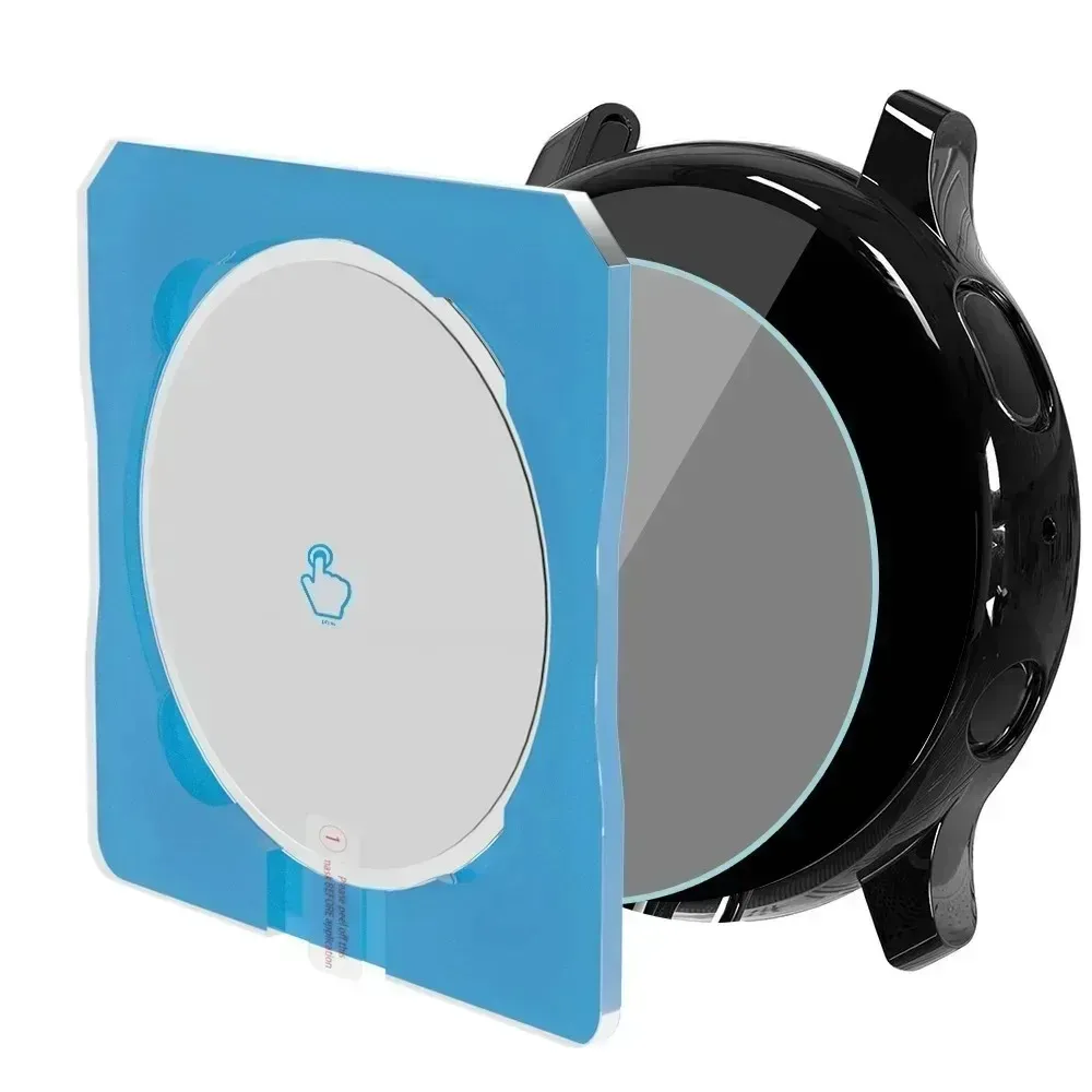 2 قطعة واقي للشاشة من الزجاج المقسى لساعة Galaxy Watch8 Ultra 4 5 6 7 8 40 مللي متر 44 مللي متر كلاسيكي 43 مللي متر 47 مللي متر فيلم محاذاة سهل H