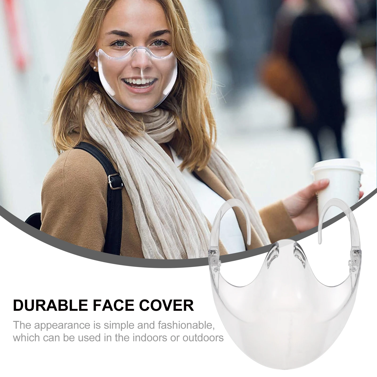 

1Pcs Protective Face Cover Practical Reusable Safety Mask Lightweight Indoor Outdoor Guard