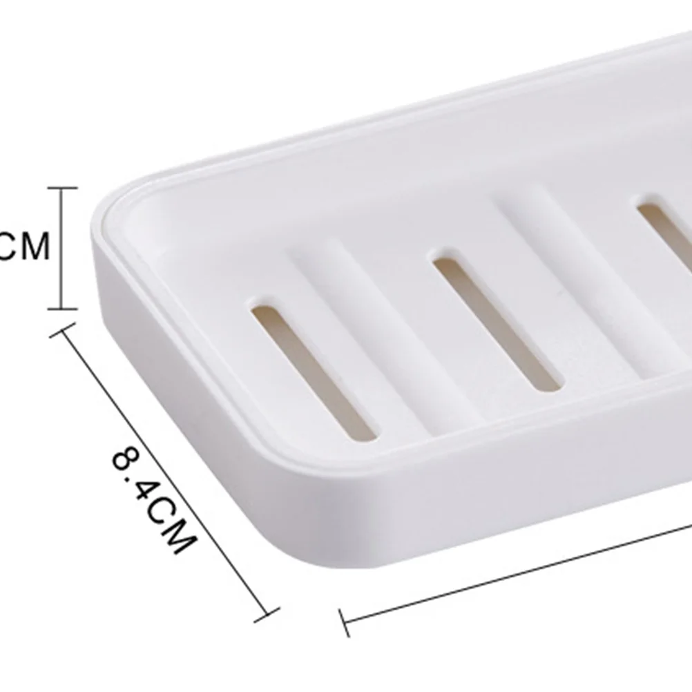 

2 pcs Double-Layer Box Plastic Draining Dish For Bathroom Kitchen Shower Tub Counter Storage Container Dishes For Bathroom