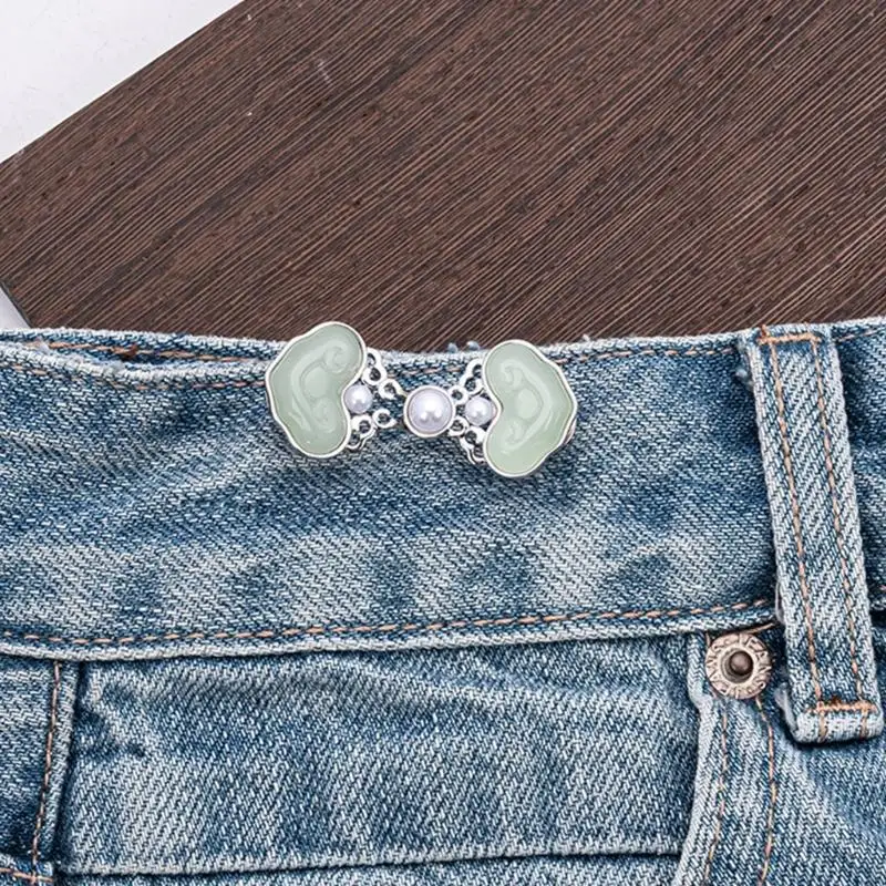 2026 New Ancient Waist Extender 3Pcs Waist Adjusting Clasp Waist Tightener Pin For Loose Jeans Pants Elegant Waist Decoration