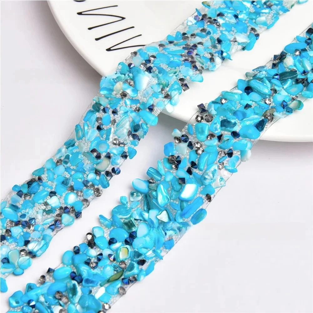 Colored Resin Crushed Stone Diamond Strip Self Adhesive Drill Tape Collective Accessory Ripple Latin Hair Ornament Drill Stick