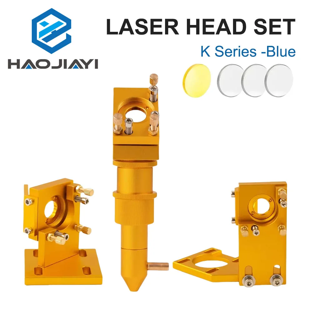 K Series CO2 Laser Head Set with Lens 1st 2nd Mirror Mount 20mm for K40 2030 4060 5030 Laser Engraving Cutting Machine