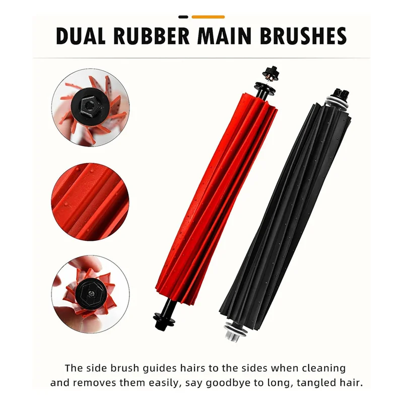 

Stable-For Roborock Q8 Max /Q8 Max+ Robot Vacuum Cleaner Main Side Brush HEPA Filter Mop Cloths Rags Dust Bag Accessories
