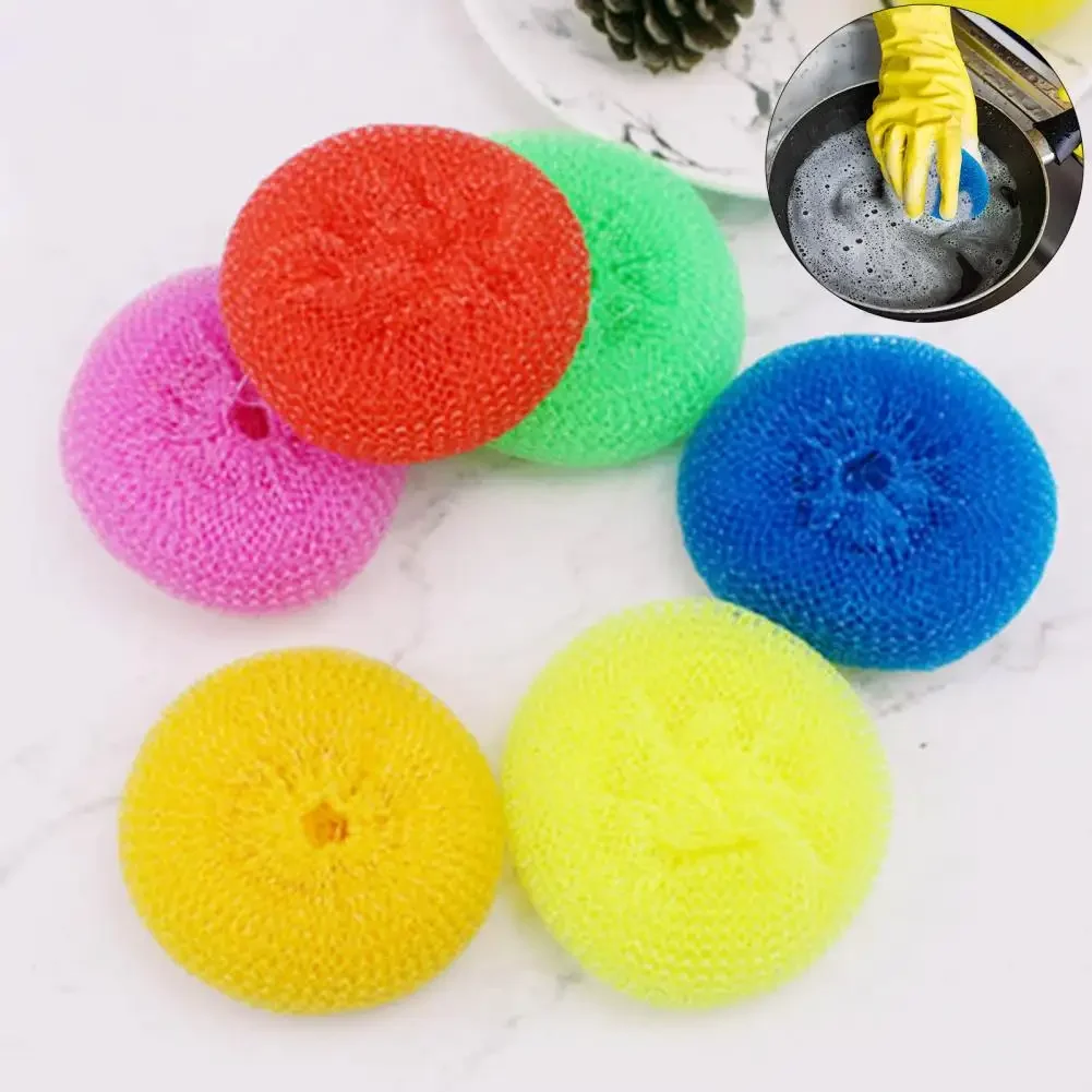 1pc Dish Cleaning Brushes, Mesh Pad, Random Color, Scrubber, Household, Bowl, Pot, Cups,Kitchen Cleaning Scrubber