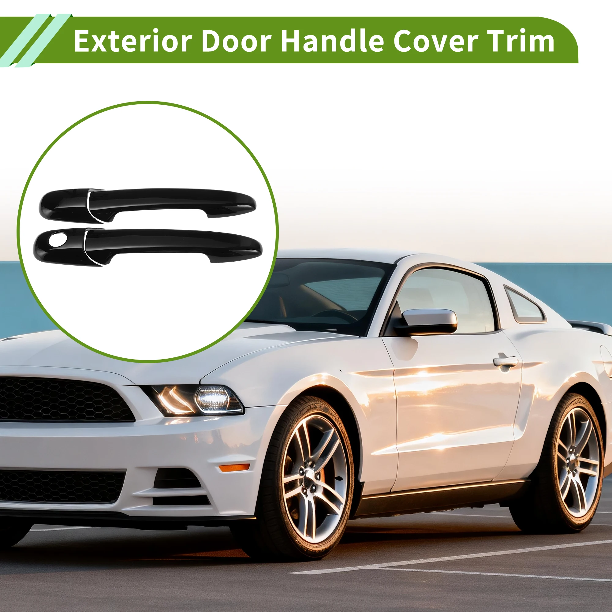 

Накладки на внешние ручки дверей UXCELL (передние левая и правая) для Ford Mustang 2009-2014, 1 комплект