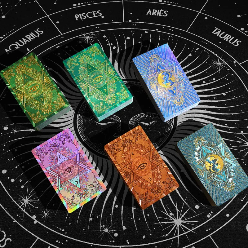 

Tarot Cards Deck Gift Box Color Changing PVC Divination & Fortune Telling Oracle, Magic Board Game, Party Toy & Collectible Gift
