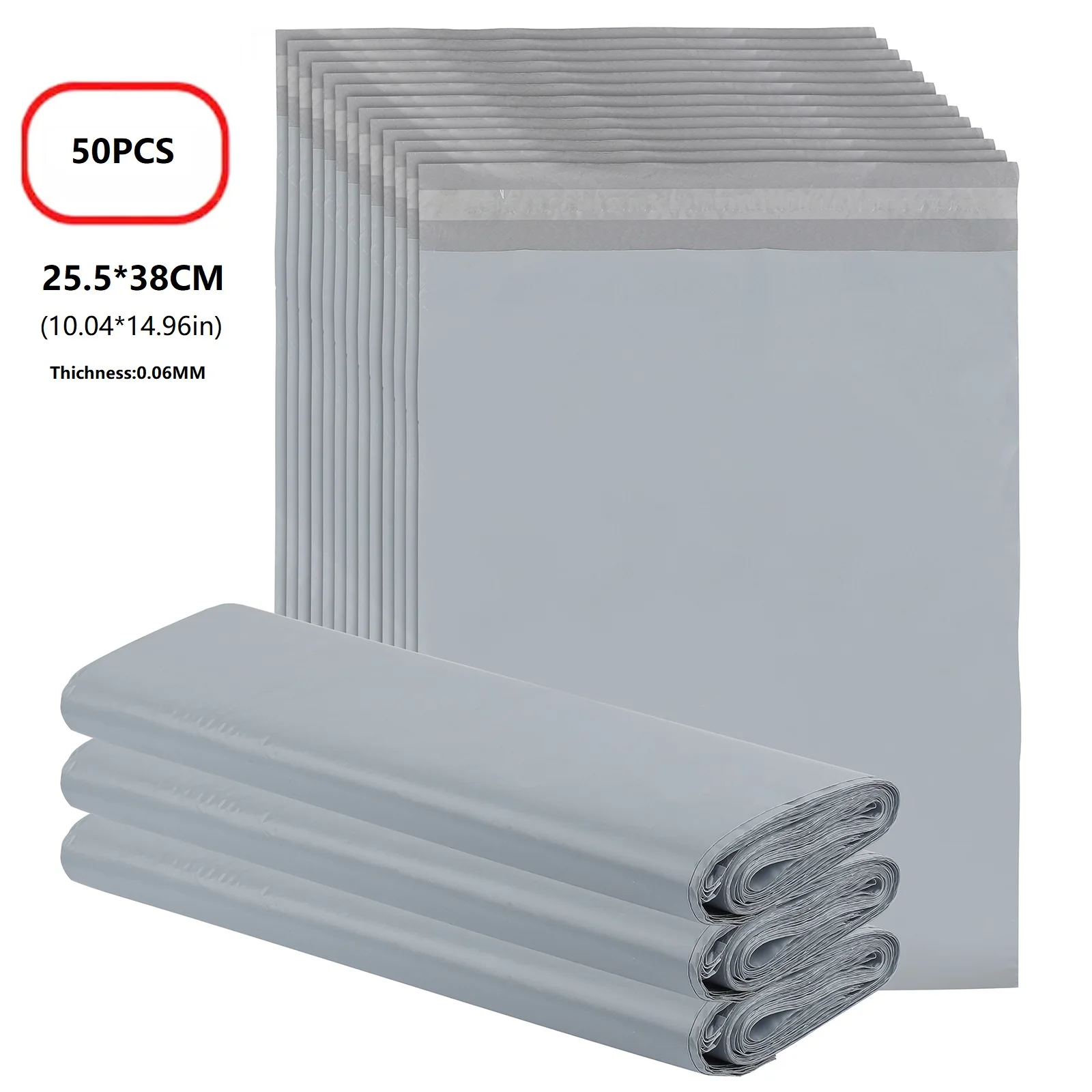 25 uds 50 uds/paquete bolsa exprés blanca bolsas de almacenamiento de sobres de mensajería bolsa de correo bolsas de correo sello autoadhesivo paquete de plástico