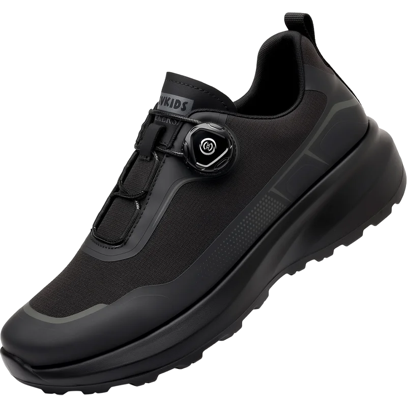 Camping Men's Running Sports Shoes with A Lightweight Comfortable and Versatile Knob Mouth Solid Color Mountaineering Sneakers