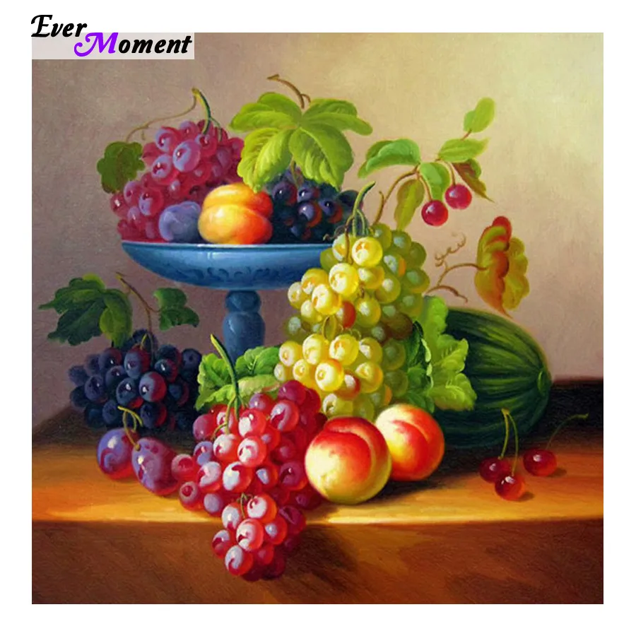 

5D DIY Diamond Painting Still life With Fruit Diamond Embroidery Household Whole Square Diamond Arts Home Decoration ASF243