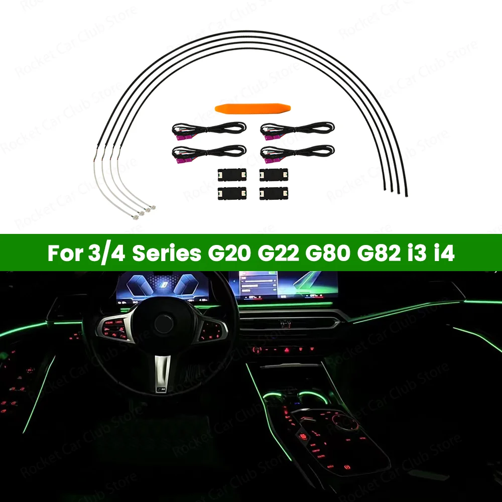 

11 Colour Ambient Lights For BMW G20 G21 G22 G26 G80 G82 M3 M4 New 2/3/4 Series Car LED Door Auto Interior Decorative Lamp Refit