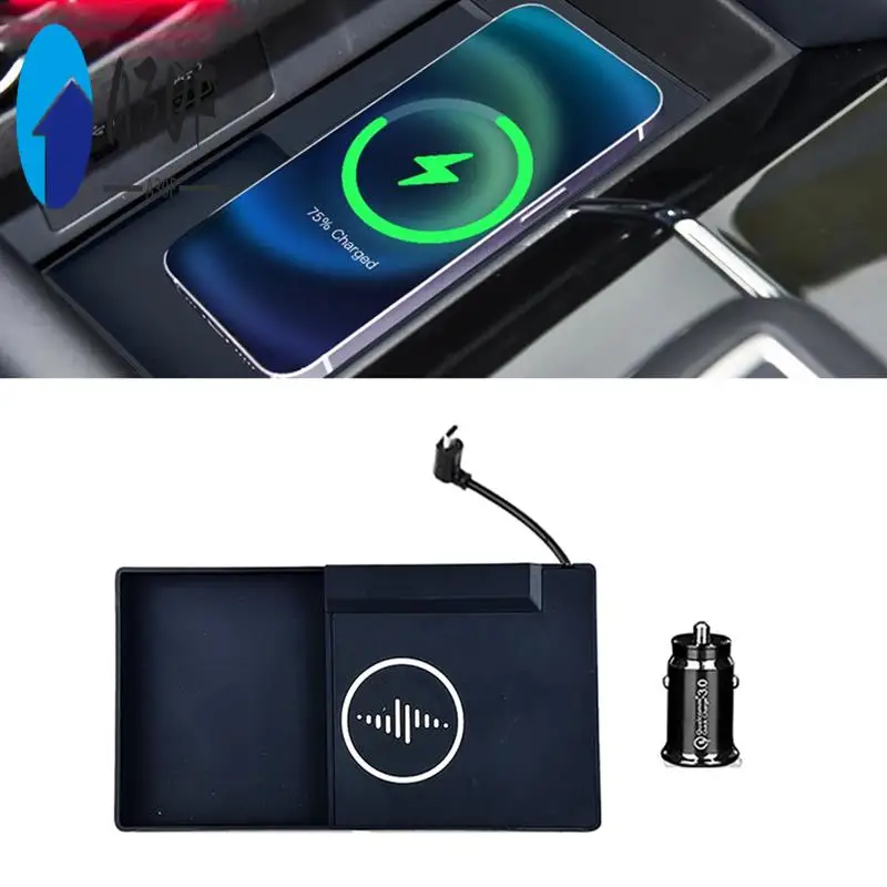 

A30F-Car Wireless Charger Center Console Fast Mobile Phone Charging Panel For Mitsubishi Outlander 2023 2024 Accessories