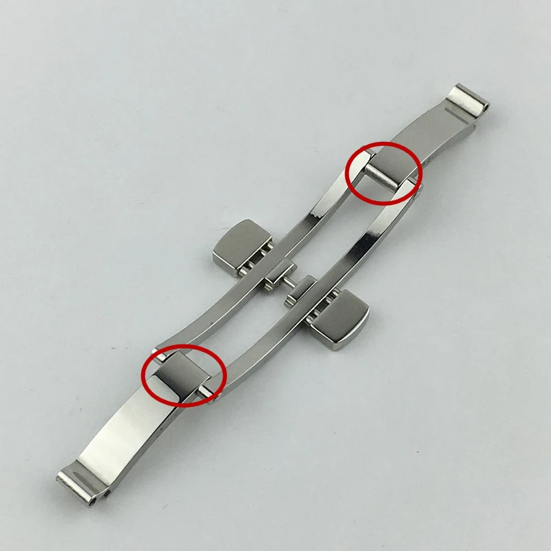 Mod Longines Tissot Watch Parts Watch Clasp Watchband Buckle Stainless Steel Buckle Watch Accessories Double Press Butterfly