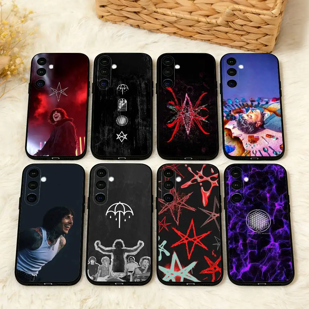 

Band B-Bring Me The Bmth H-HorizonS Phone Case For Samsung A73,72,71,53,52,51,22,91,80, Soft Black Cover