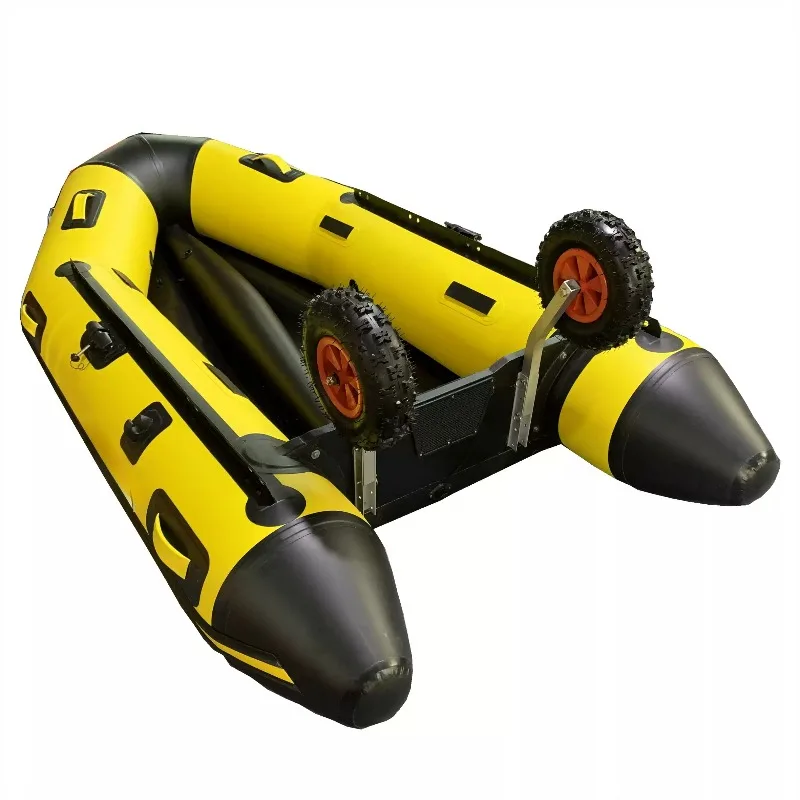 Suitable for inflatable launch wheels, aluminum frame, diameter of 32 centimeters, rubber tires