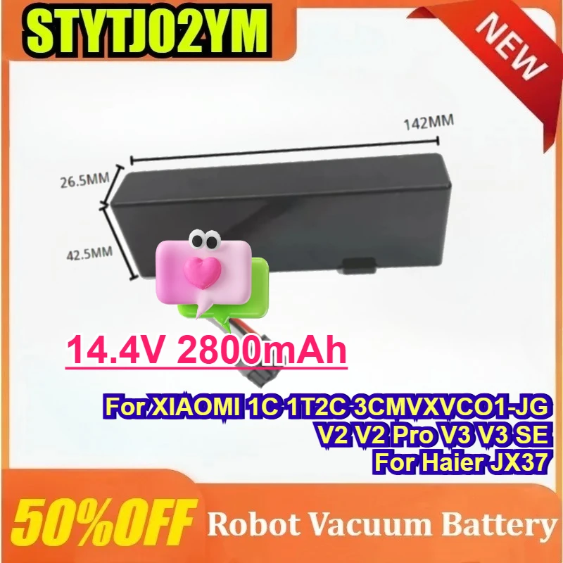 

14.4V 2800mAh STYTJ02YM 4S1P Electric Sweeper Stable Battery for Mijia Mi Robot Vacuum-Mop P Sweeping Mopping Robot