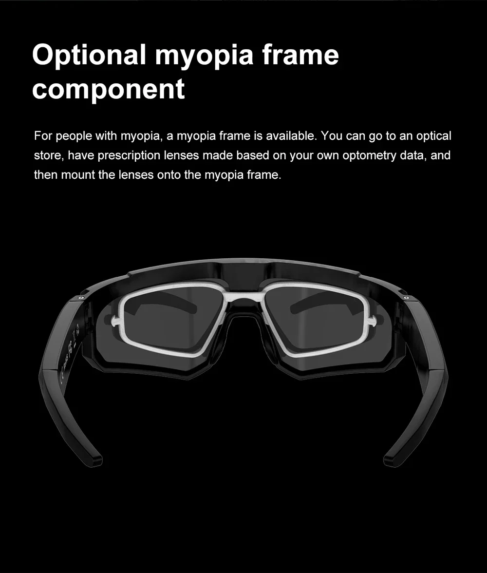 Oneplus AI Smart-Brille 1600W 8K HD Anti-Shake-Kamera Fahrrad-Foto- & Video-Sportsonnenbrille Dual-Mikrofon 32GB Winddichte Schutzbrille 2026 – Detail 15