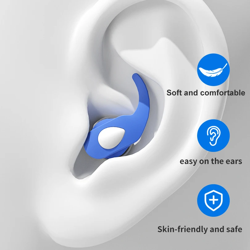 1Pair Ear Plugs For Sleeping Tapones Para Dormir Noise Reduction Swimming Ear Plug Waterproof Bouchon Oreille Sleeping Earplugs