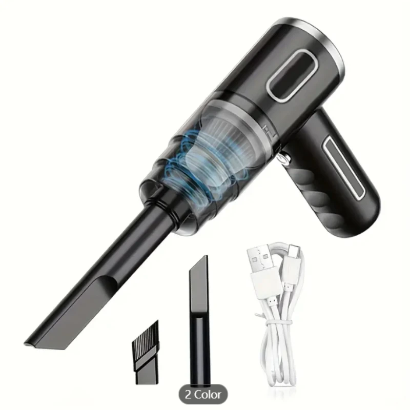 Upgraded Version, Portable Cordless Hand-held Vacuum Cleaner, Cyclone Suction Wireless Vacuum Cleaner. Echargeable Strong Suctio