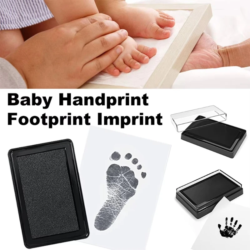 Kit Ink Pads Baby DIY Newborn Hand And Footprint Photo Frame Handprint Toddlers Souvenir Accessories Safe Clean Baby Shower Gift