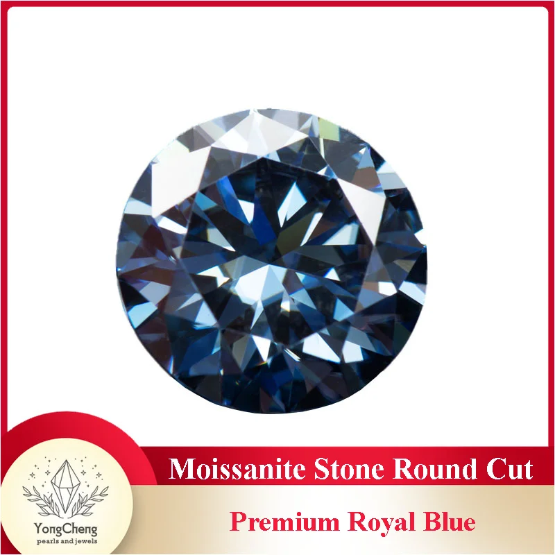 

Муассанит Stone Premium Royal Blue Laboratory Oratory To Diamond с сертификатом ГРА, высочайшее качество через изготовление ювелирных изделий