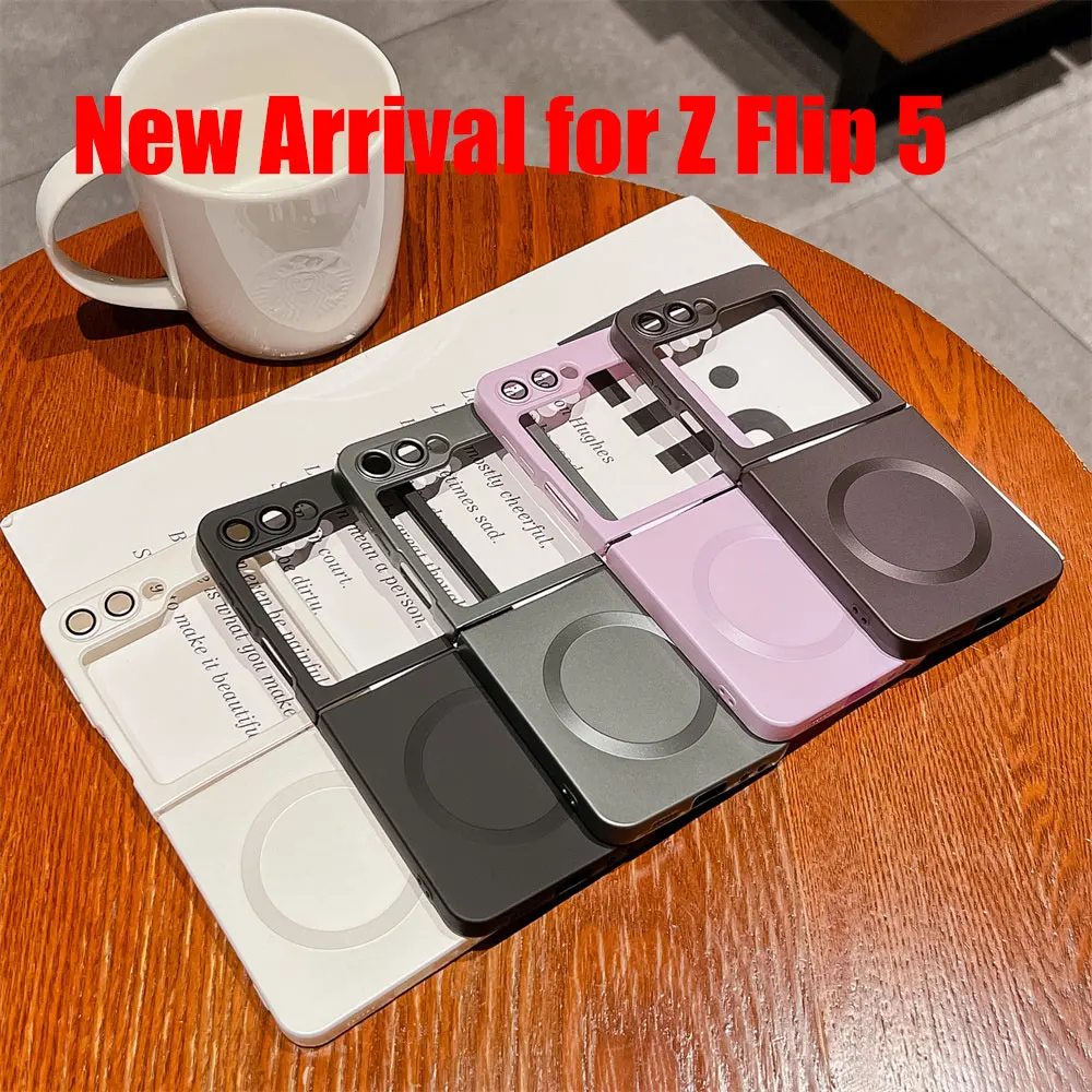 Z Flip 4 5 6 حافظة فاخرة من السيليكون الناعم Magsafe لهاتف سامسونج جالاكسي Z Flip 6 3 4 5 رفيعة للغاية غير لامعة مقاومة للصدمات Flip 6