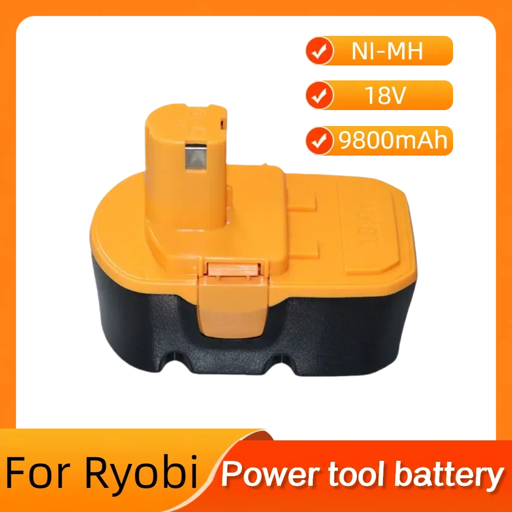 

For Ryobi 18V Battery 9800mAh NiMH Replacement Battery, compatible with P100 P101 ABP1801 ABP1803 BPP1820