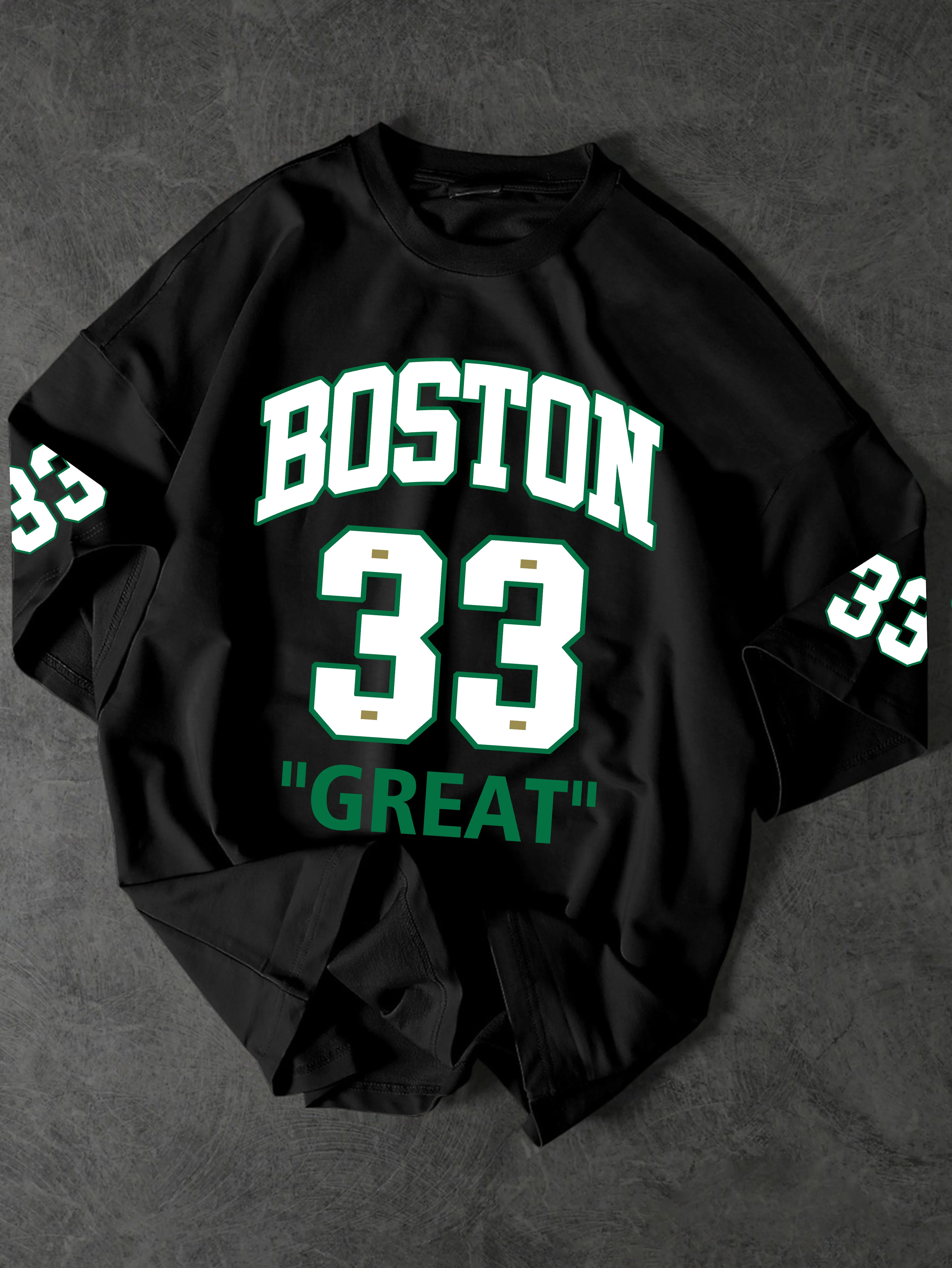 Camiseta gráfica vintage Boston 33 Legend Streetwear