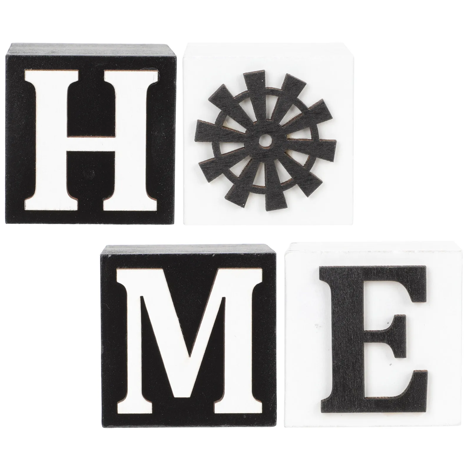 

4pcs Density Board Farm Theme naments Bookshelf Decorative Objects Home Accessories Rustic Style