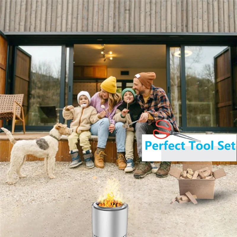 

Щипцы для камина и набор совок для пеллет для одиночной печи Mesa/XL — металлическая настольная яма для костра, мини-захват для дров, инструменты