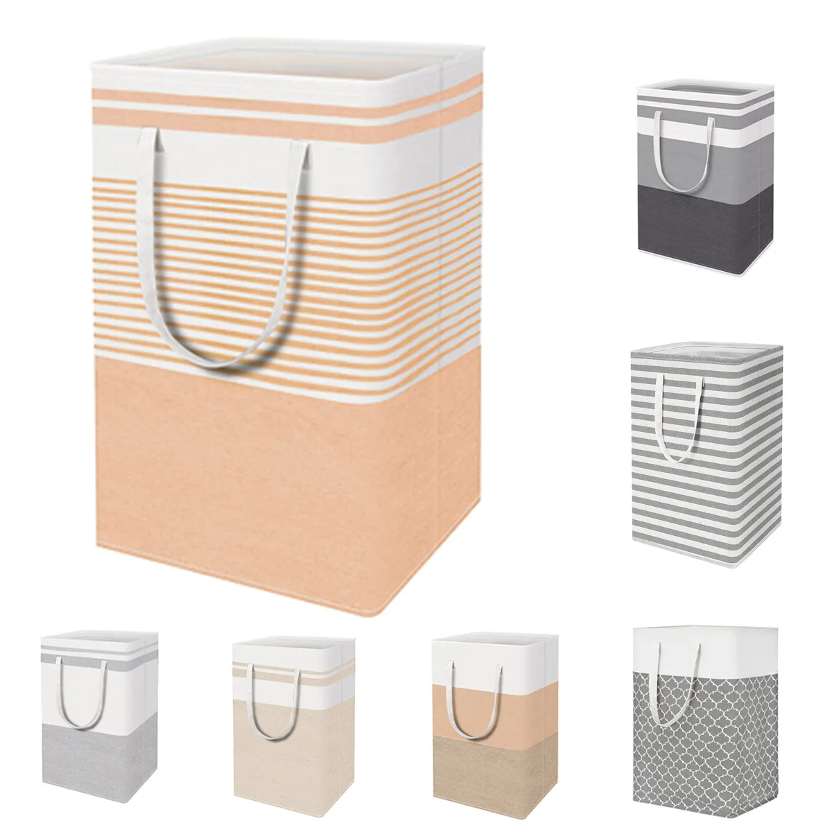 

Color Dirty Clothes Basket Dirty Clothes Basket Foldable Large Capacity Square Mouth Round Mouth Simple Clothes Sundries Storage