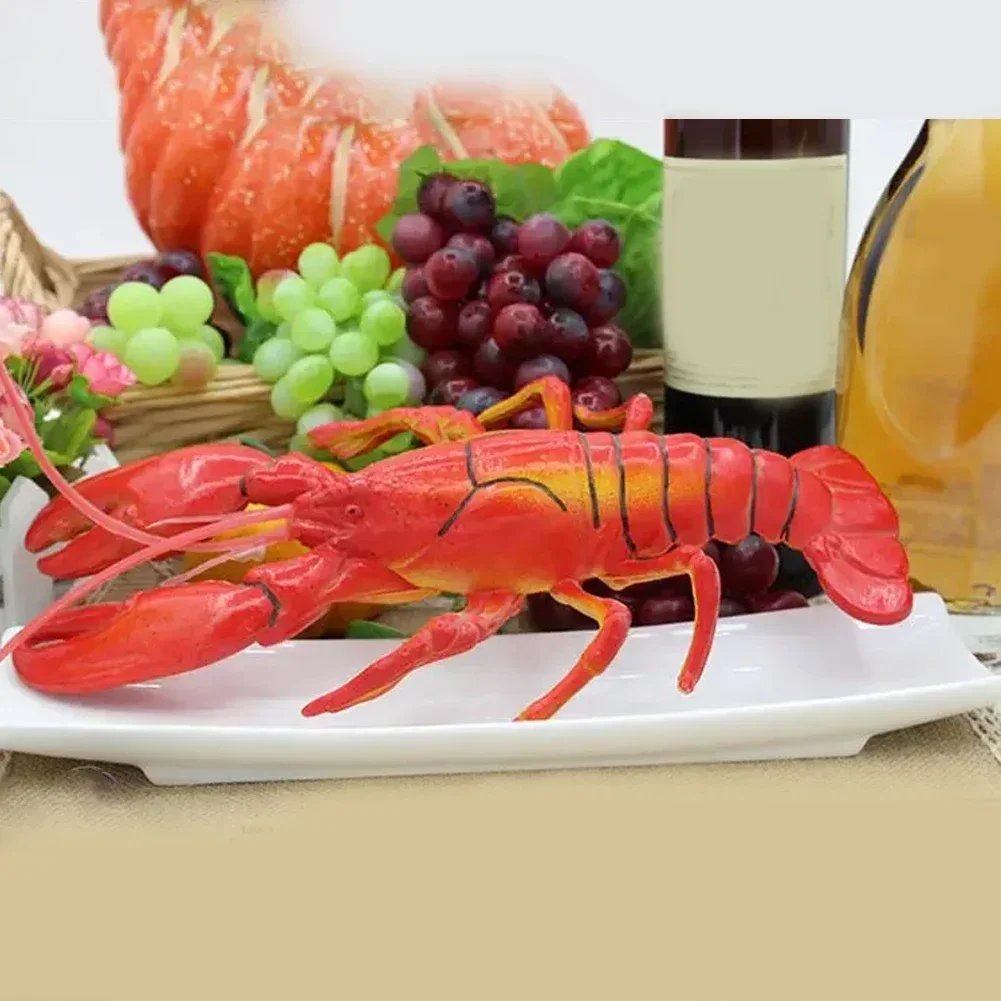 

Lifelike Lobster Model Decor Artificial Creative Realistic Lobster Shape Decor Photography Prop Crab Shop Artificial Decoration
