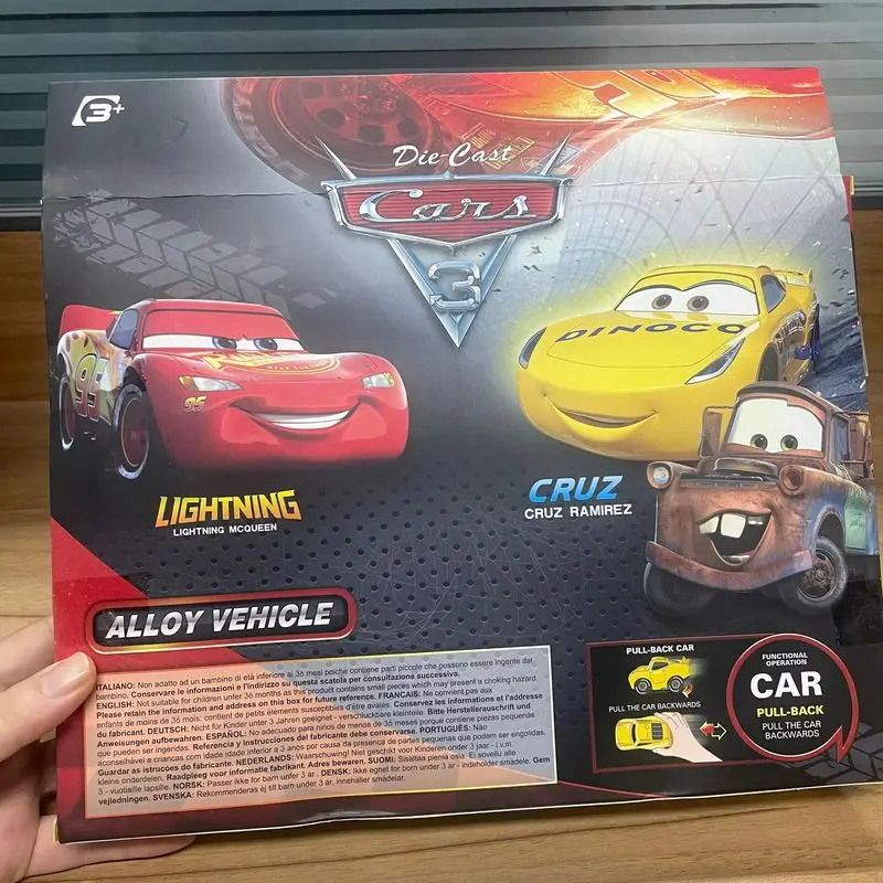 ชุดโมเดลรถดิสนีย์ พิกซาร์ คาร์ส 3 ทำจากโลหะผสม 6-8 คัน รถแบบดึงหลัง รวมถึงไลท์นิ่ง แมคควีน แจ็กสัน สตอร์ม ของเล่นสำหรับเด็ก