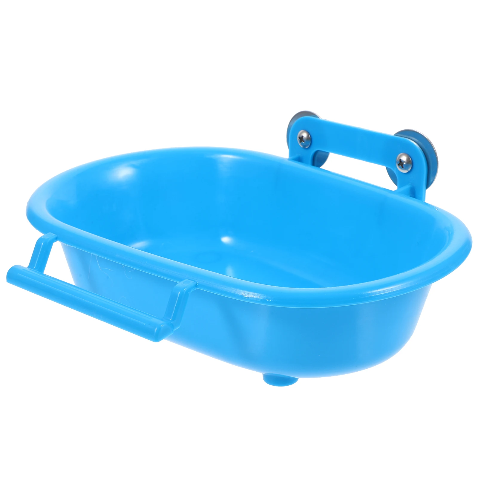 

Parrot Bath Tub Bird Bath Basin Reusable Bathtub for Cage Hanging Shower Box Lightweight PP Material Easy Clean
