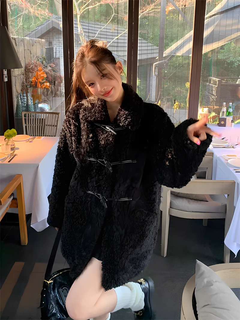 

Lamb Wool Jacket Woman Spring Mesh Slouchy Clubwear Girl Moisture Sequined Shiny Glossy Party Night Rainbow Crops Fashion Ladies