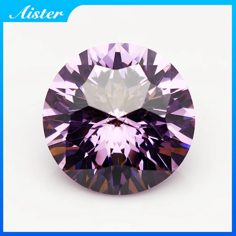 

New Purple Empire Cut Round Cubic Zirconia Loose Stones in 6.0mm/8.0mm Sizes for Jewelry Making